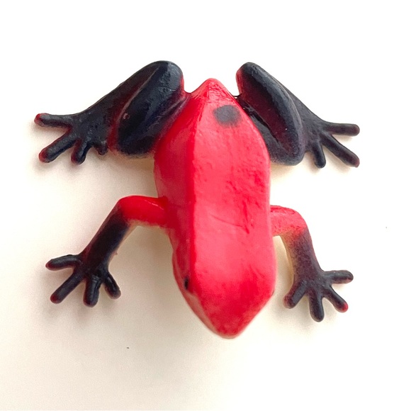 10 Colorful Miniature Toy Frogs Toads Amphibians Poison Dart Tree Frog Blue Red - Picture 10 of 14